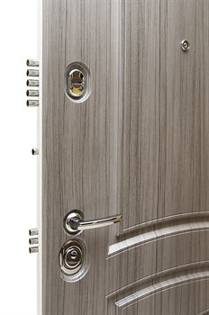 Входная металлическая дверь СУДАРЬ Дива МД-42 (Сандал серый / Сандал белый) - фото 21442