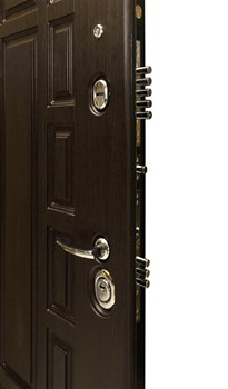 Входная металлическая дверь СУДАРЬ Дива МД-38 с зеркалом (Венге / Сандал белый) - фото 21458