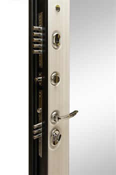 Входная металлическая дверь СУДАРЬ Дива МД-38 с зеркалом (Венге / Сандал белый) - фото 21459