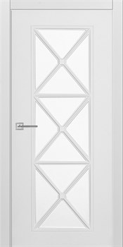 Межкомнатная дверь " ТУРИН 18 " ЭМАЛЬ Остеклённая Комфорт - фото 22630