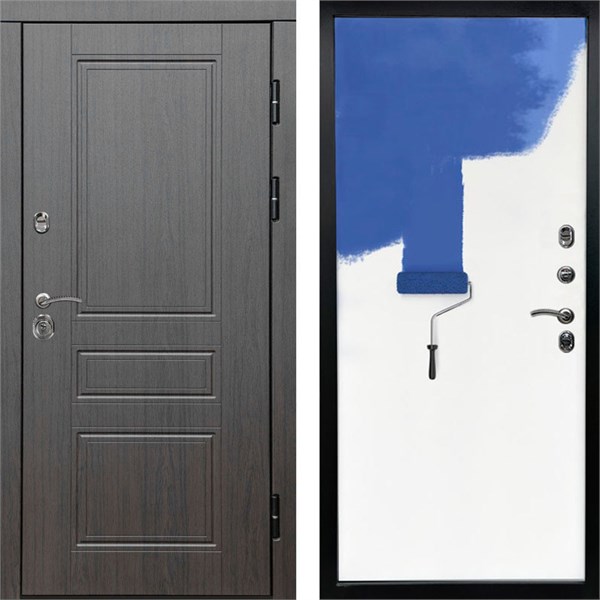 Входная дверь «Орегон Венге» Монолит Под-покраску для установки в квартиру 1740