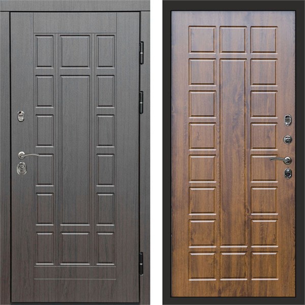 Входная дверь «Виргиния венге» Монолит Престиж-дуб для установки в квартиру 1810