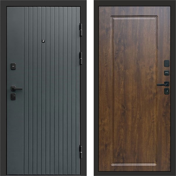 Входная дверь «Твист Grey» Style Гранд Дуб для установки в квартиру 1837