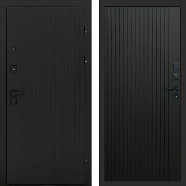 Входная дверь «Твист black» Style Flat Черный кварц для установки в квартиру 1863