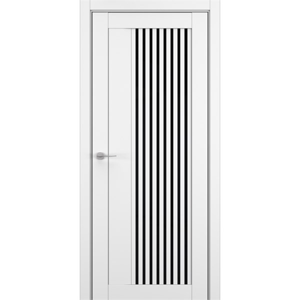 Межкомнатная дверь «Zadoor-S» S21 ПО Lacobel Black для установки в помещение 2124