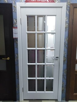 Межкомнатная дверь "Прима ДО"  Белый жемчуг - фото 9141