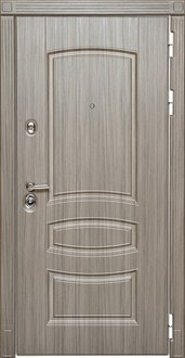 Входная металлическая дверь СУДАРЬ Дива МД-42 (Сандал серый / Сандал белый)