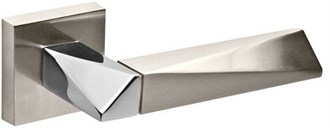 Ручка Fuaro (Фуаро) раздельная DIAMOND DM SN/CP-3 матовый никель/хром