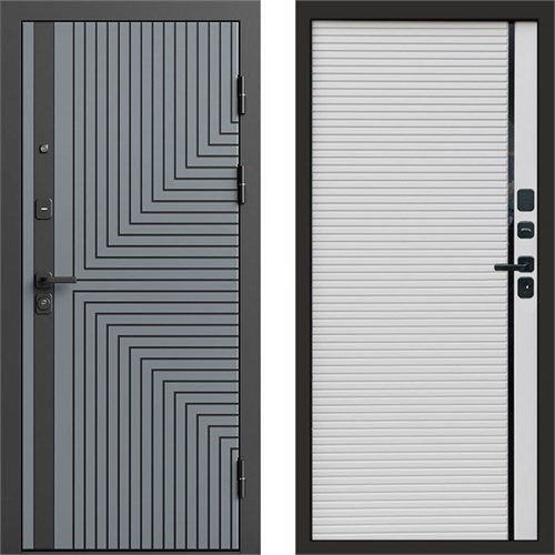 Входная дверь «Квантум Грей» Style Porte-white для установки в квартиру 1909