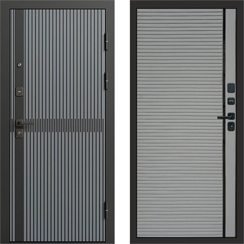 Входная дверь «Граунд Грей» Style Porte Grey софт для установки в квартиру 1915