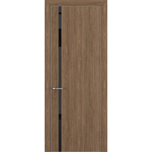 Межкомнатная дверь «Квалитет» ALU К1 ПО Lacobel Black для установки в помещение 2156