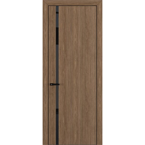 Межкомнатная дверь «Квалитет» ALU Black К1 ПО Lacobel Black для установки в помещение 2161