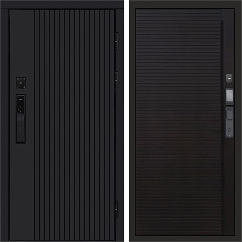 Входная дверь «Твист black» Smart Porte-black для установки в квартиру 3046