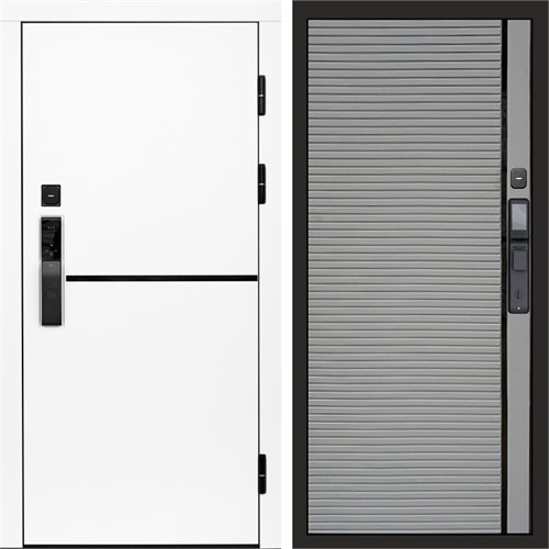 Входная дверь «Тренд white» Smart Porte Grey софт для установки в квартиру 3094