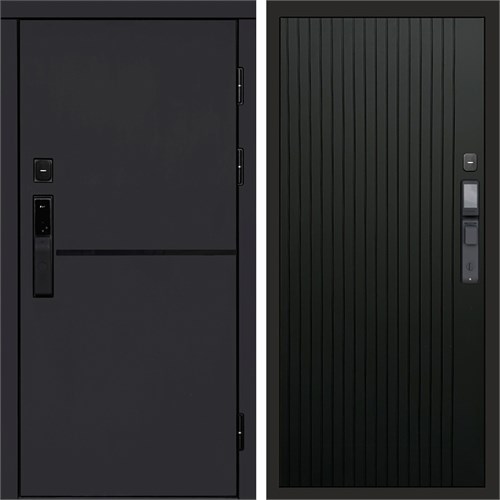 Входная дверь «Тренд black» Smart Flat Черный кварц для установки в квартиру 3097