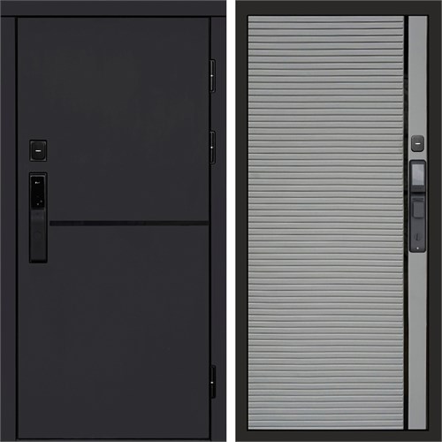 Входная дверь «Тренд black» Smart Porte Grey софт для установки в квартиру 3098
