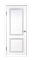 Межкомнатная дверь Флайд-2 ДГО Эмаль белая Alex Doors (Александровские двери) - фото 23139