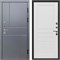 Входная дверь «Премиум Grey» Монолит Зеркало-триумф-бетон-светлый для установки в квартиру 1760