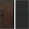Входная дверь «Твист Ультра» Монолит Нео-black для установки в квартиру 1792