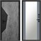 Входная дверь «Виргиния венге» Монолит  Зеркало 27-бетон-темный для установки в квартиру 1828