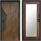 Входная дверь «Геометрия Дуб» Монолит Зеркало-триумф-дуб для установки в квартиру 1718