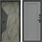 Входная дверь «Геометрия Бетон» Монолит Гранд Grey софт для установки в квартиру 1720