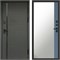 Входная дверь «Графит Line» Монолит Зеркало фацет Grey софт для установки в квартиру 1735