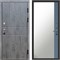 Входная дверь «Вертикаль Бетон Темный» Монолит Зеркало фацет Grey софт для установки в квартиру 1774