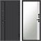 Входная дверь «Урбан Black» Монолит Зеркало фацет Белый софт для установки в квартиру 1789