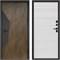 Входная дверь с терморазрывом «Премиум Геометрия  Дуб + Черный Кварц + Патина» Термо White-line для частного загородного дома и дачи 1963