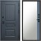 Входная дверь с терморазрывом «Аляска Графит» Термо Зеркало фацет Grey софт для частного загородного дома и дачи 1964