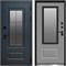 Входная дверь с терморазрывом «Эверест Графит» Термо Grey-soft с окном для частного загородного дома и дачи 2009
