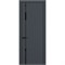 Межкомнатная дверь «Квалитет» ALU Black К1 ПО Lacobel Black для установки в помещение 2161