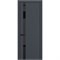 Межкомнатная дверь «Квалитет» ALU Black K2 ПО Lacobel Black для установки в помещение 2181