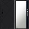 Входная дверь «Лучи black» Smart Зеркало фацет Черный кварц  для установки в квартиру 3064